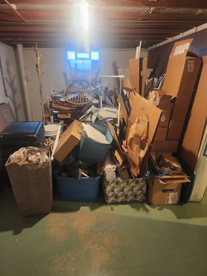 Roll-off dumpster container at job site for 20 Yard Dumpster Rental in Woodhull